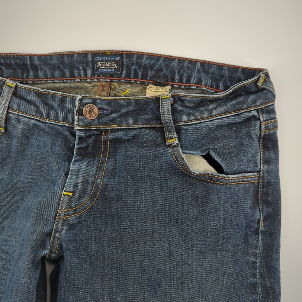 Von Dutch Kustom Made Originals Bell Bottom Flared Women's Jeans Size 29 DN3240